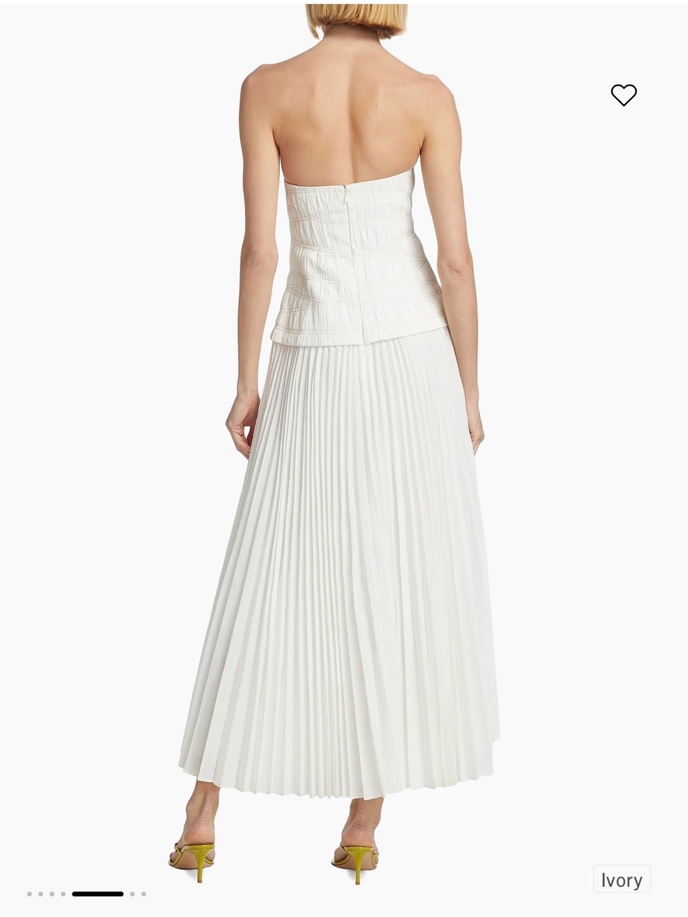 Acler Bristol Dress in Ivory - Picture 2 of 4